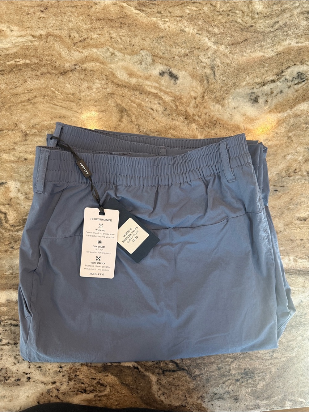 Maelreg Performance Pull-On Golf Pants  in Slate Blue - BRAND NEW NEVER WORN